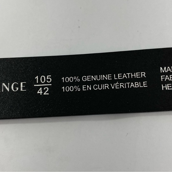 Armani Exchange Men’s Black 100% Genuine Leather Belt 105/42 NEW - Picture 7 of 11
